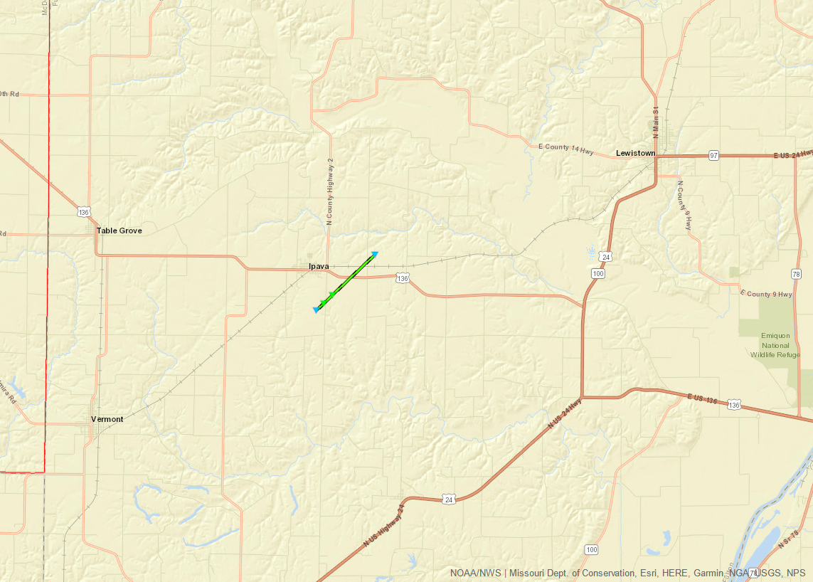 Two EF1 Tornadoes Near the Illinois River Valley March 28th